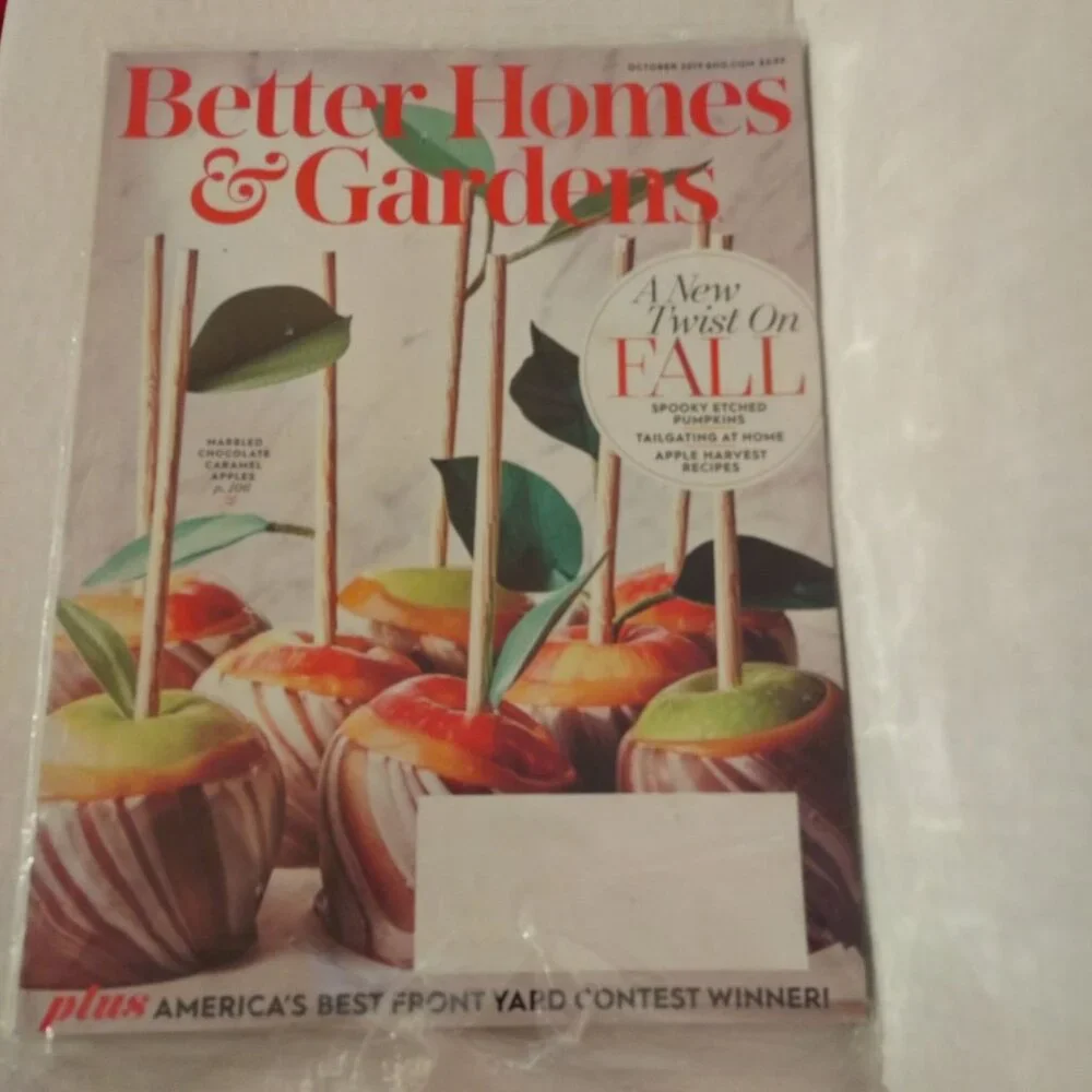 Better Homes & Gardens Magazine October 2019 Fall Edition With Recipes & Decor